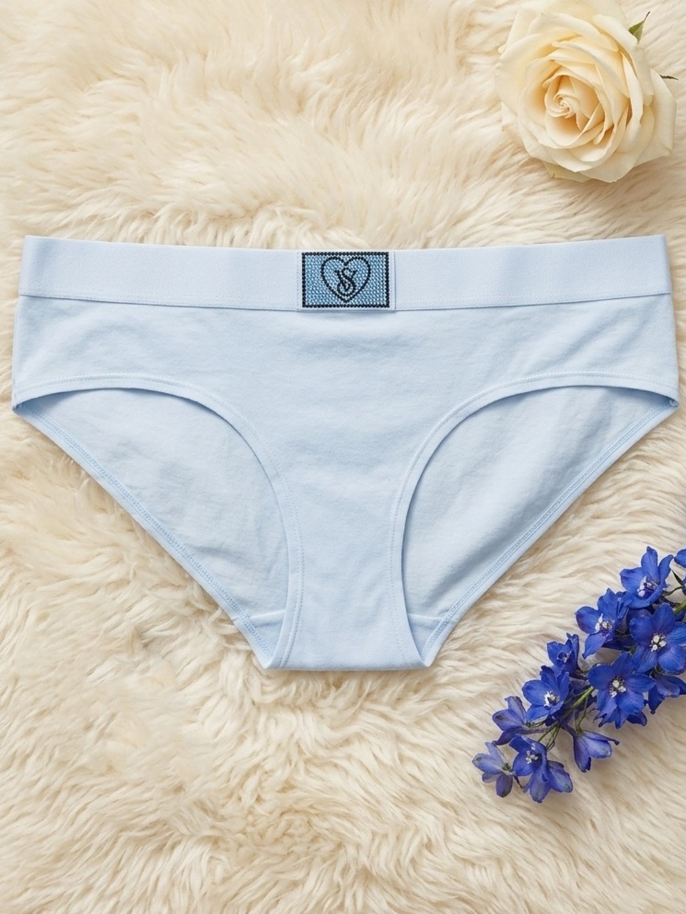 Victoria's Secret Light Blue Women's Bikini Panty NWT Hip Hugger So soft